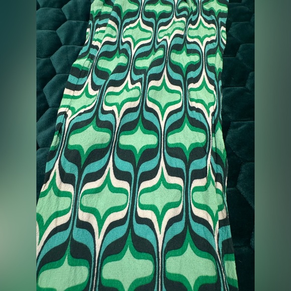 Zara Multicolored Print Pajama Style Pant - Picture 5 of 9